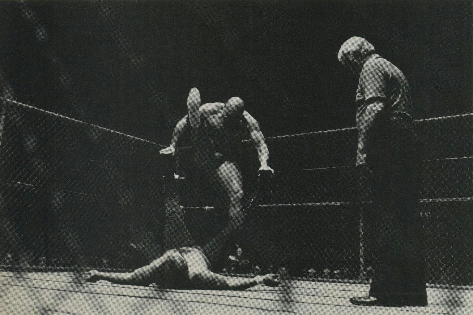 Stomper applies famous technique to fallen Lothario.