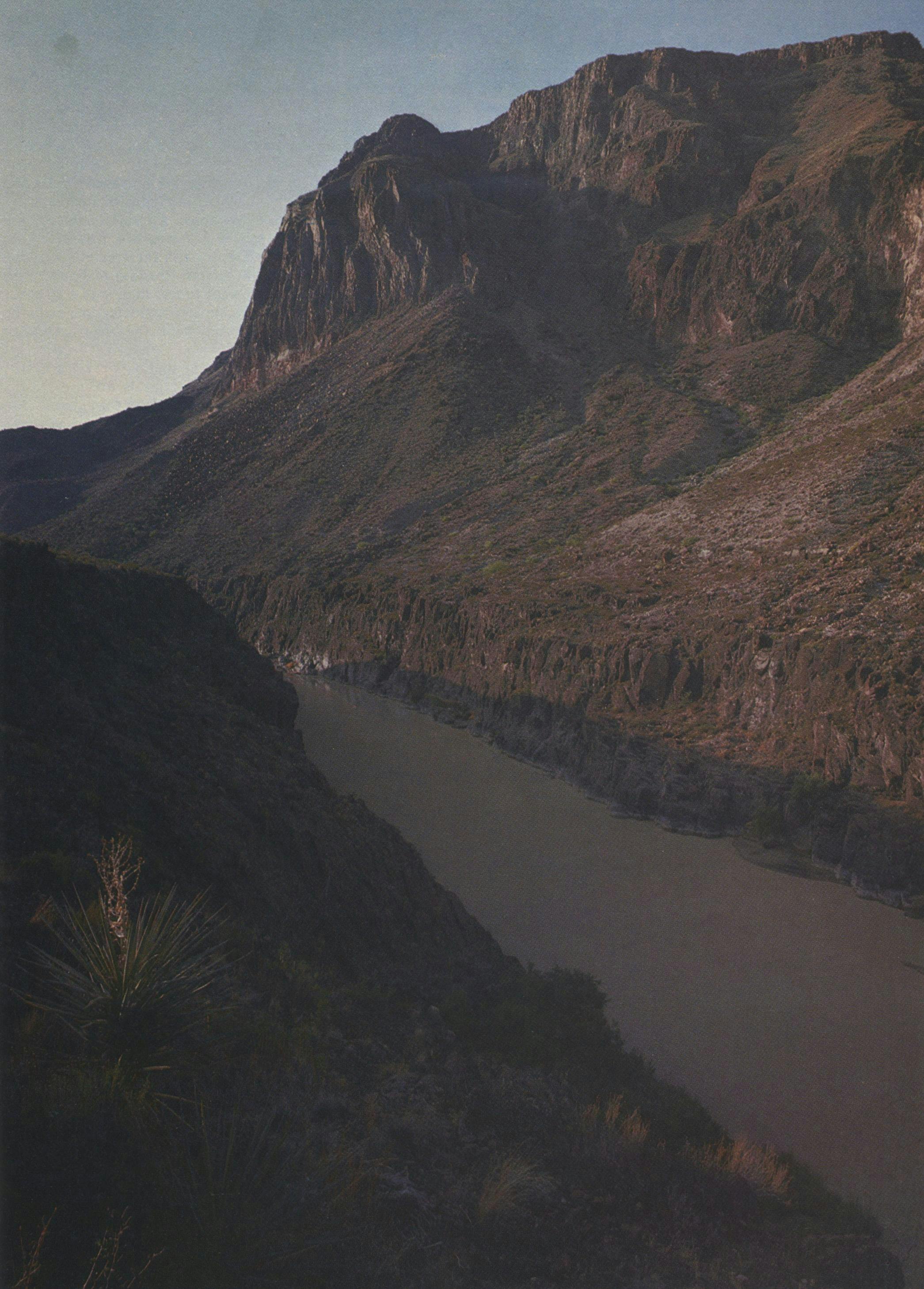 For centuries the Colorado Canyon remained uncharted by explorers. Here the Rio Grande has to carve a course to the sea.