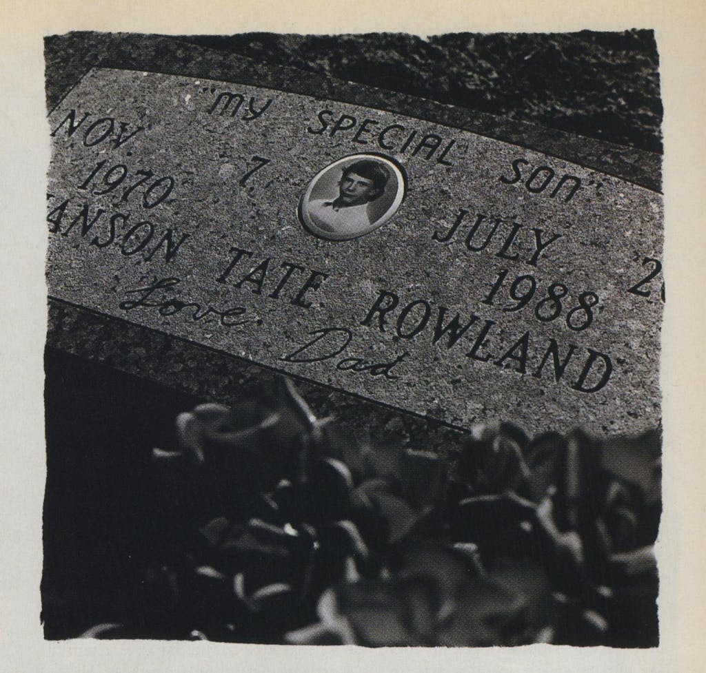 Possessed by the Devil - Tate Rowland grave. 