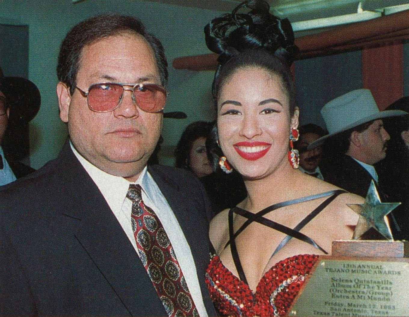 Selena and her father. 