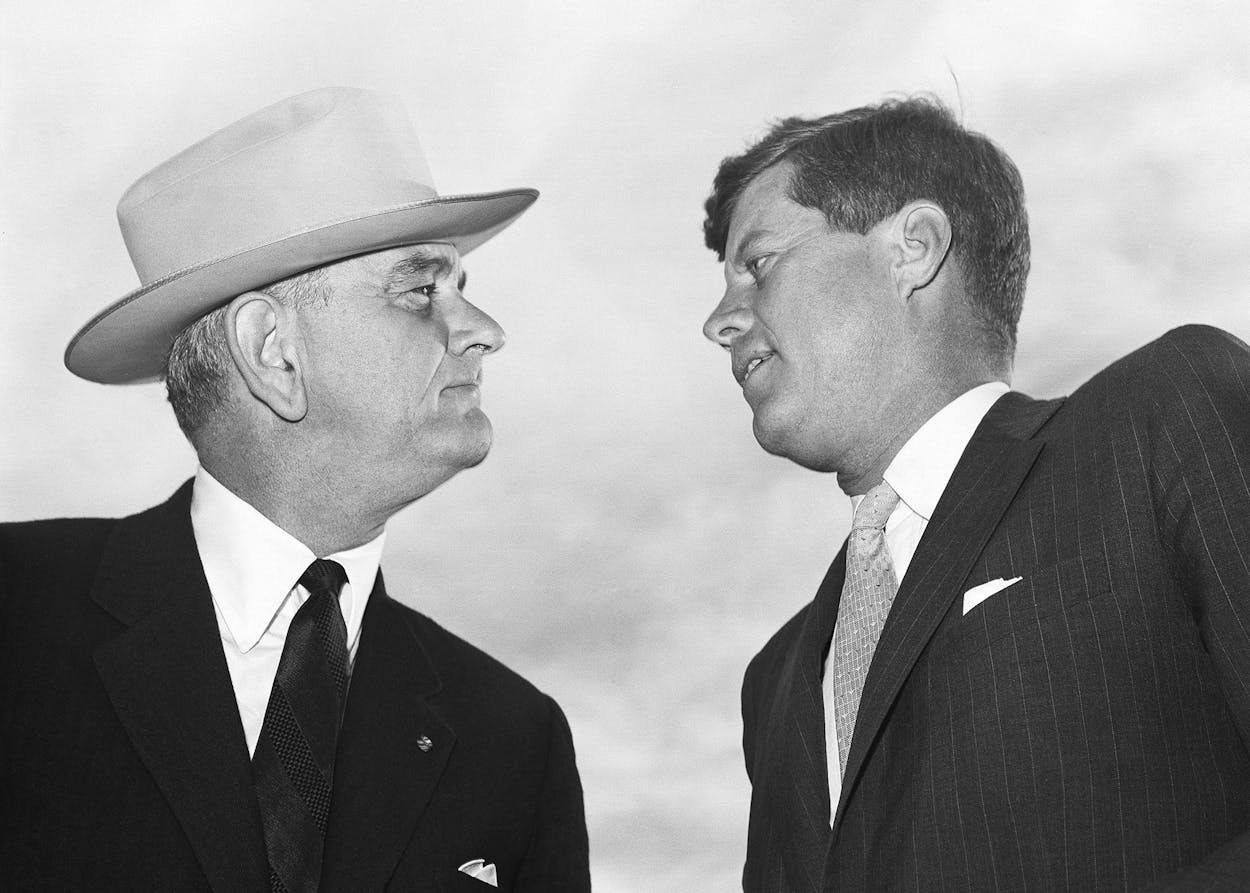 Lyndon B. Johnson and Kennedy