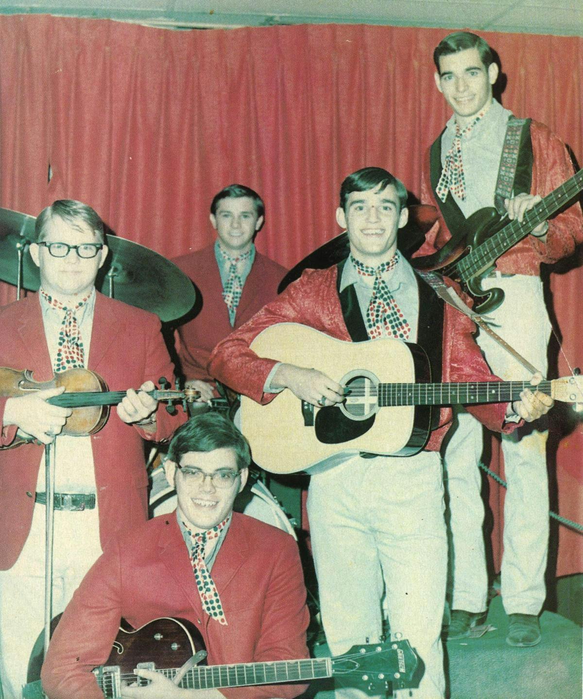 1969: The new Maines Brothers Band. From left, Joe Stephenson, Lloyd Maines, John Dwyer, Steve Maines, Kenny Maines.