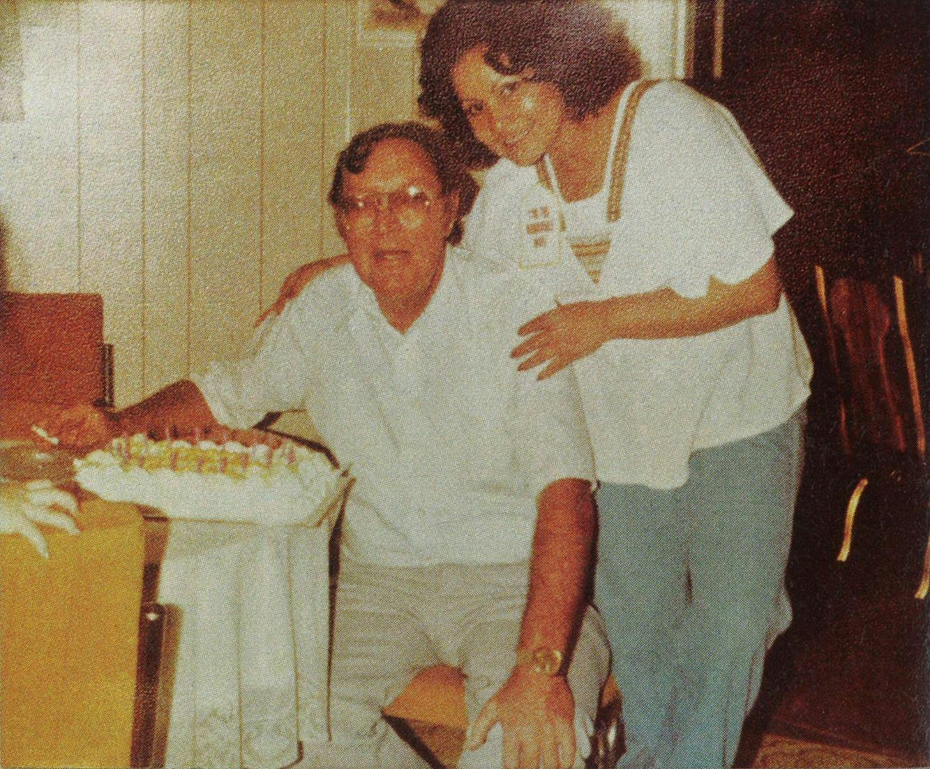 Bill Haley and Martha celebrate their wedding in Harlingen in 1980.