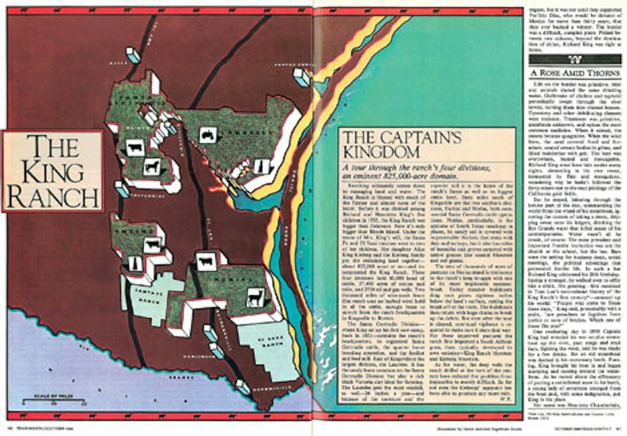 King Ranch Map View The Captain’s Kingdom – Texas Monthly