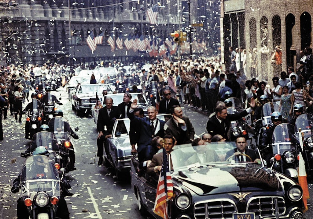 Back home, the Apollo crew was feted with a ticker tape parade in New York City on August 13, 1969.