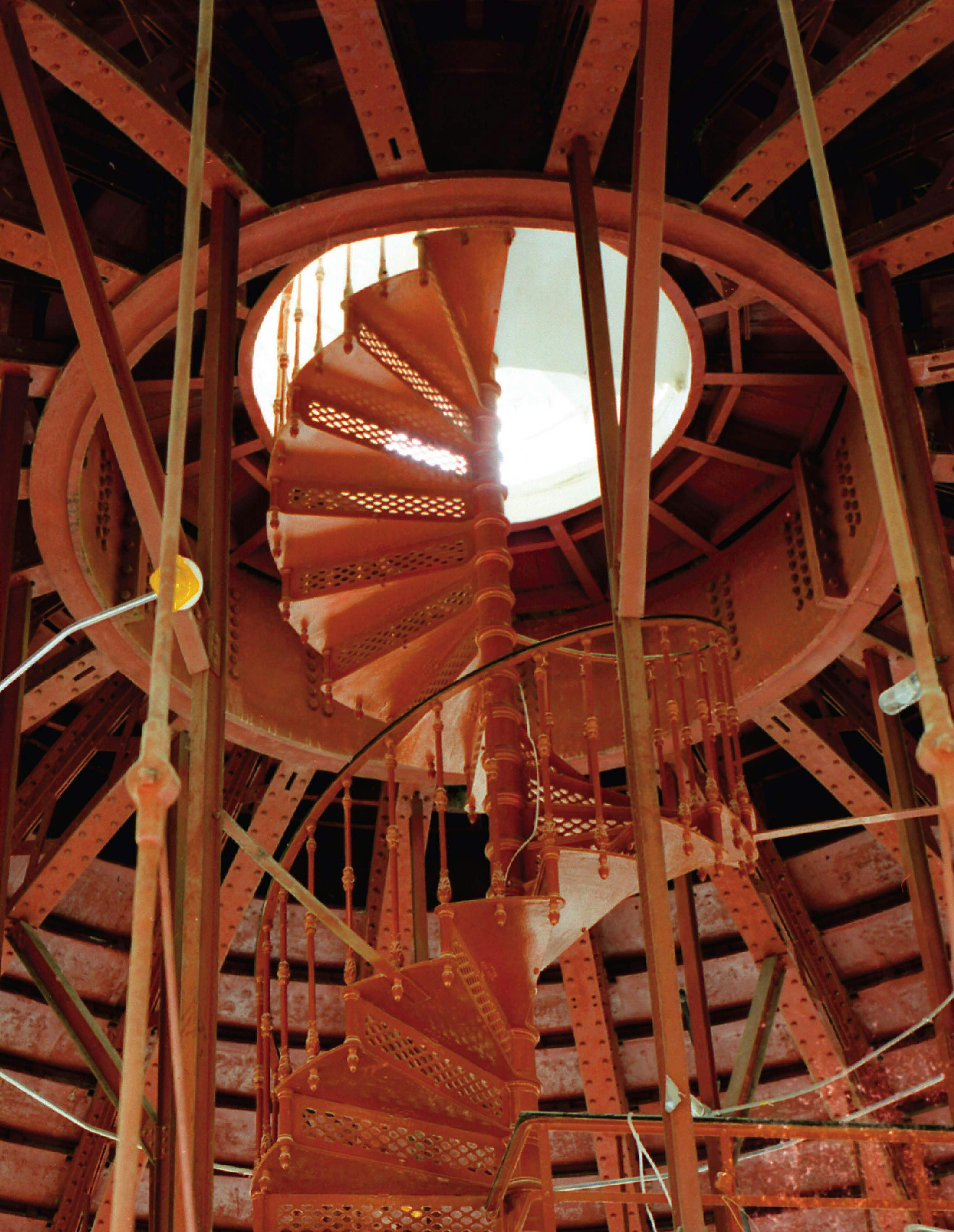 One of several original spiral staircases that were preserved in the Capitol restoration a decade ago.