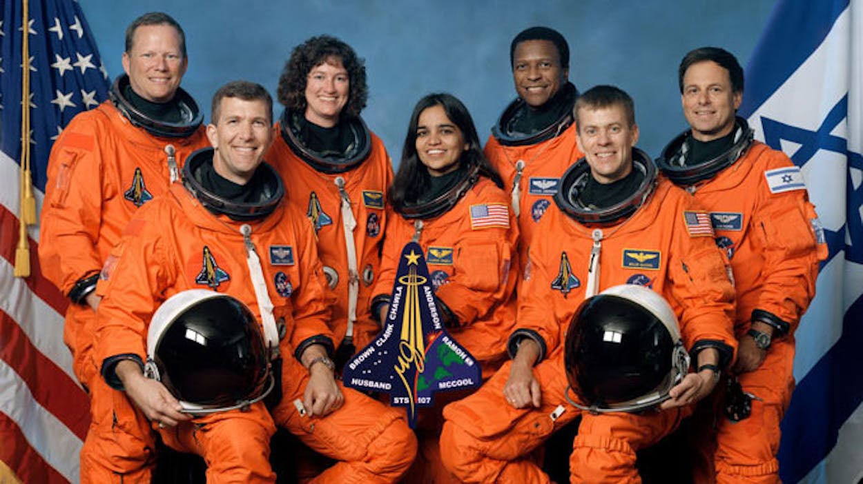 The Space Shuttle Columbia STS-107 crew.