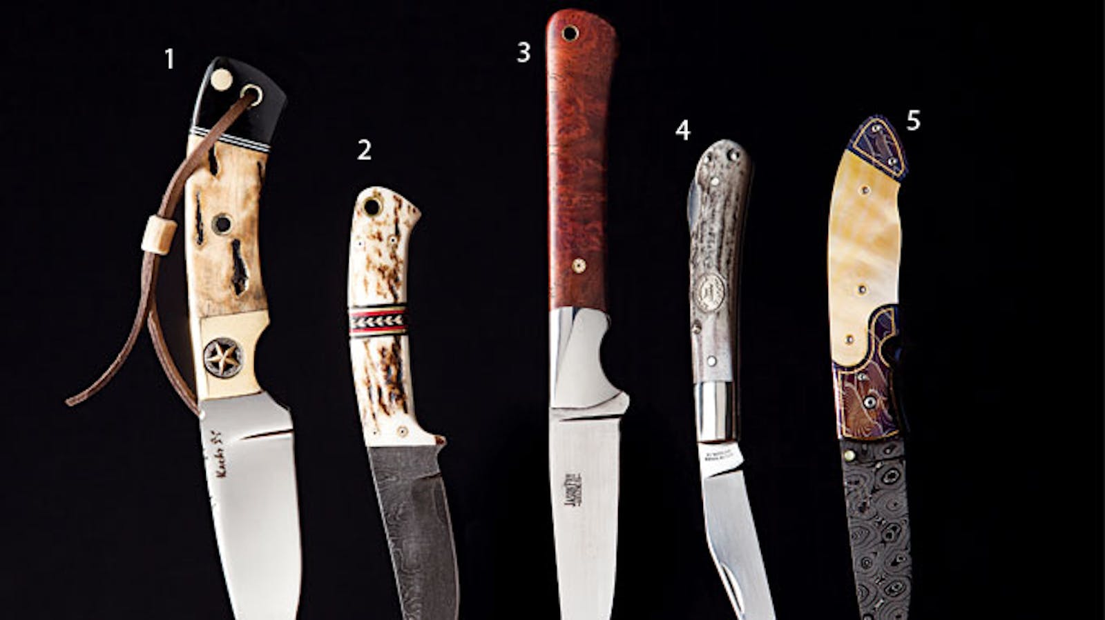 Texas Knife Set, Damascus Steel