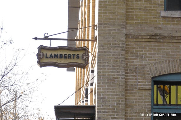 Texas Monthly top 50 BBQ: Lambert's Downtown Barbecue.