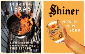 Shiner Beer advert