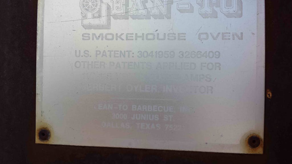 JR Manufacturing lean-to bbq stamp