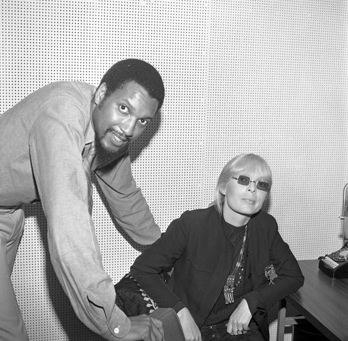Wilson with Nico, who was promoting her album Chelsea Girl, which Wilson produced, on June 21, 1967, in New York.