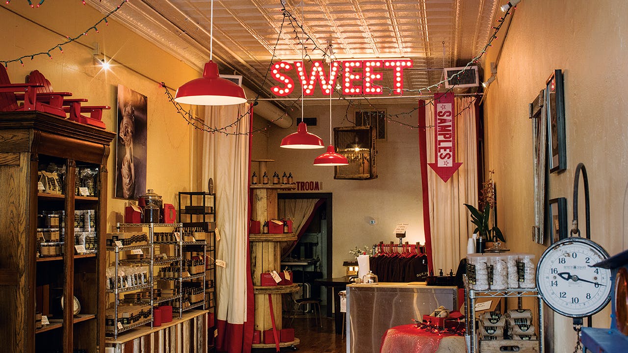 Samples await at Dude, Sweet Chocolate, a Dallas-based artisanal chocolatier.
