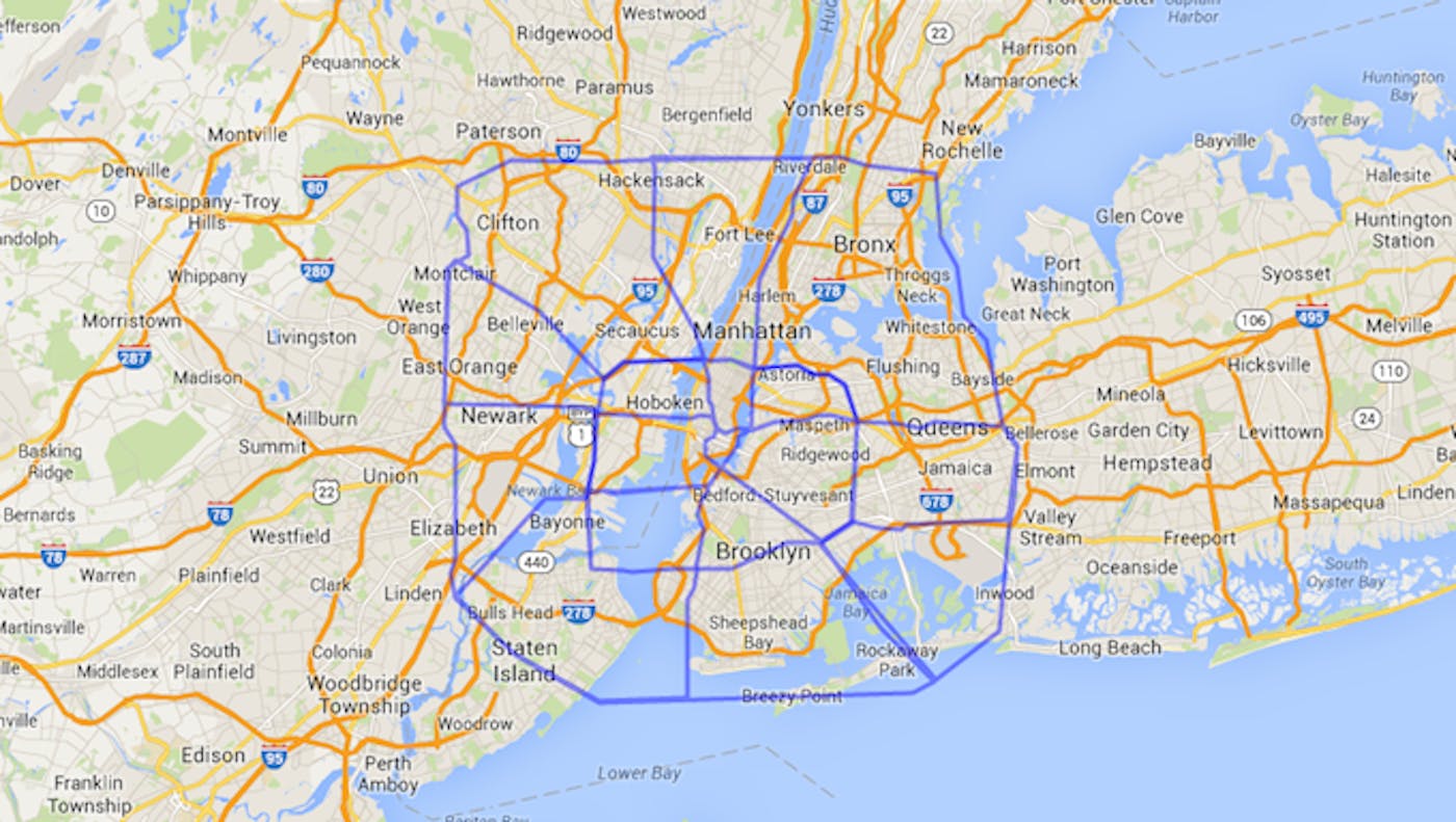 Maps Compare NYC's Footprint to Other Cities around the World
