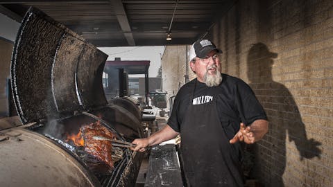 Dirk Miller of Miller’s Smokehouse, Belton, Texas