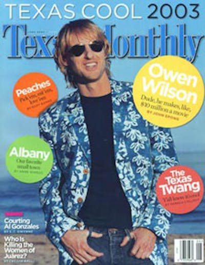 June 2003 Issue Cover