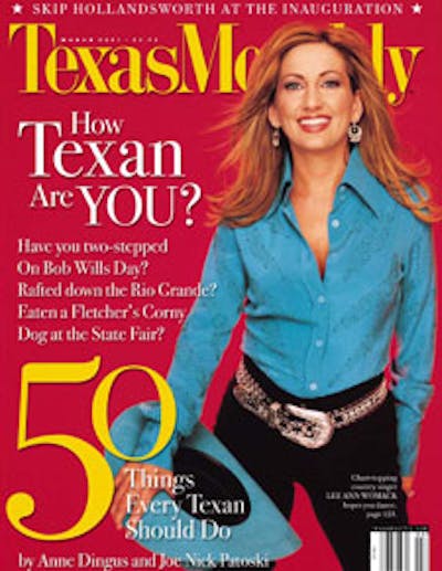 March 2001 Issue Cover
