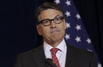 Republican presidential candidate, former Texas Gov. Rick Perry, speaks during a luncheon hosted by the Committee to Unleash Prosperity, Wednesday, July 29, 2015 at the the Yale Club in New York.