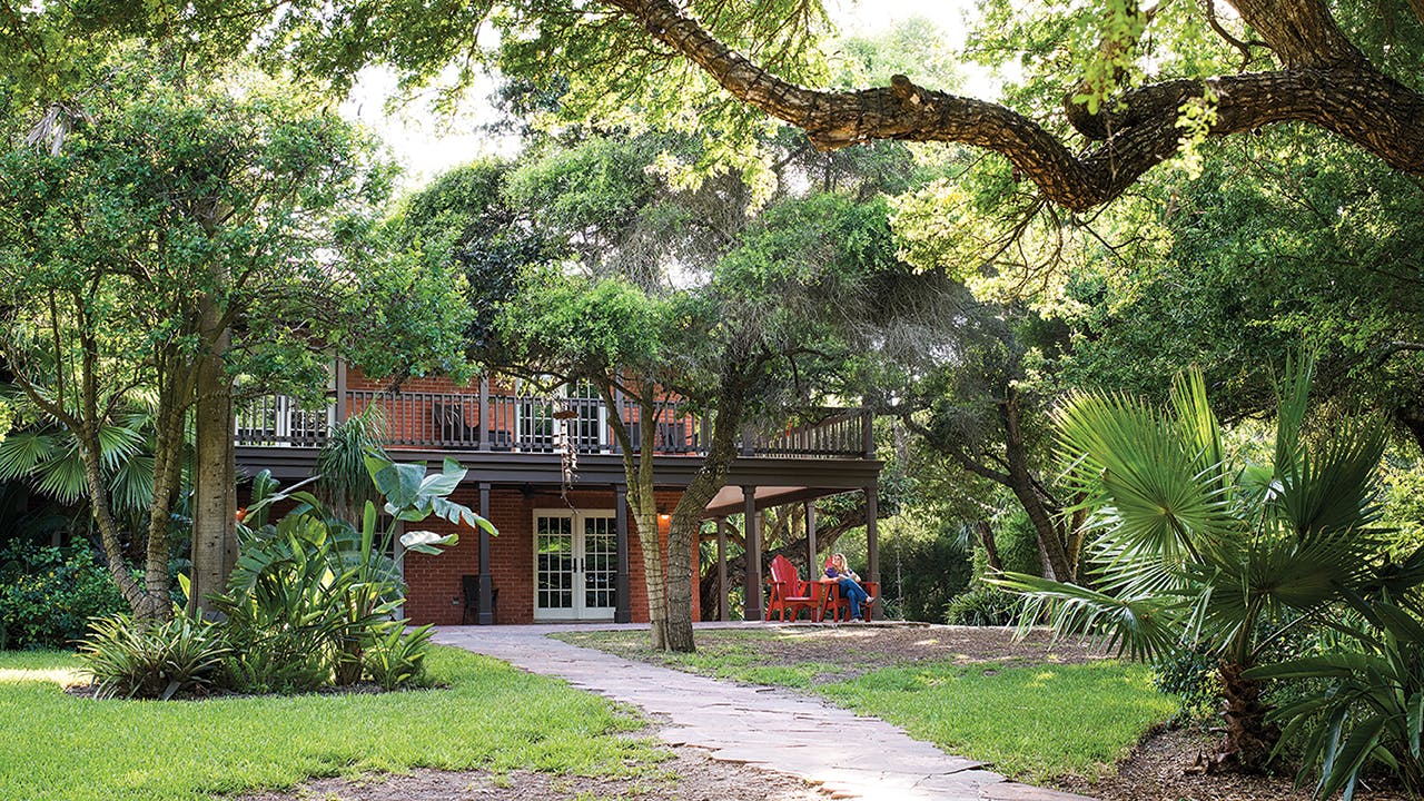 The Inn at Chachalaca Bend is a semi-secluded six-room retreat that sits on a curve of the Resaca de las Antonias, a former channel of the Rio Grande.