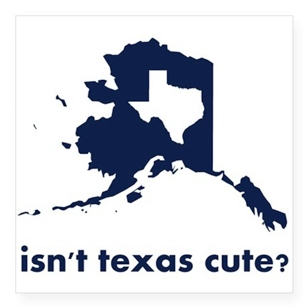 isnt_texas_cute_compared_to_alaska_sticker