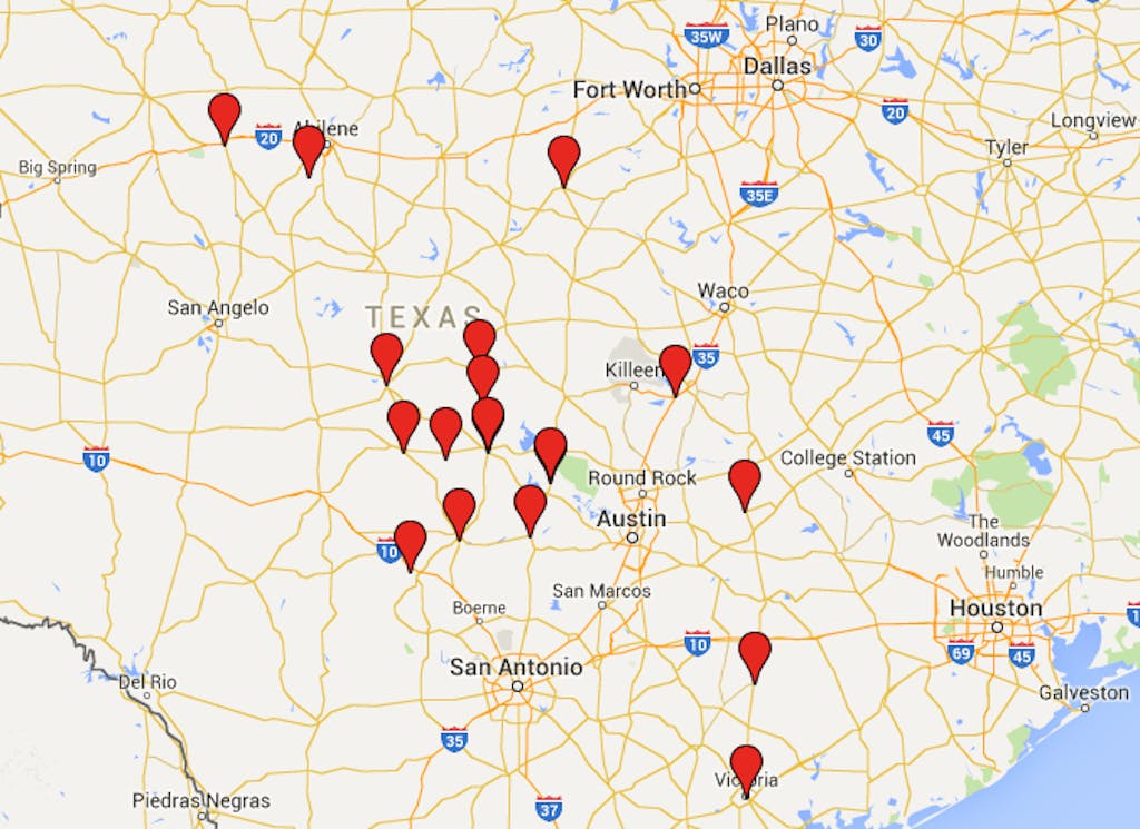 Hill Country BBQ Map