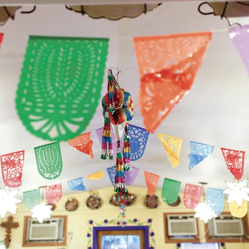 Interior decorations at Nana’s in Weslaco, Texas.