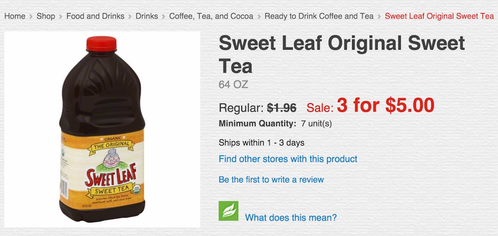 sweet leaf tea