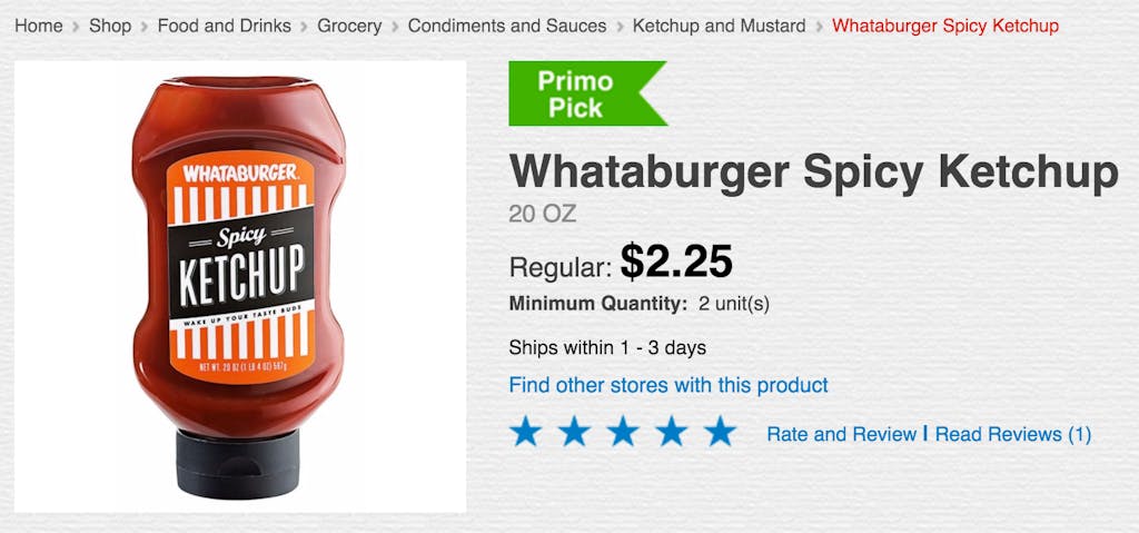 whataburger spicy ketchup