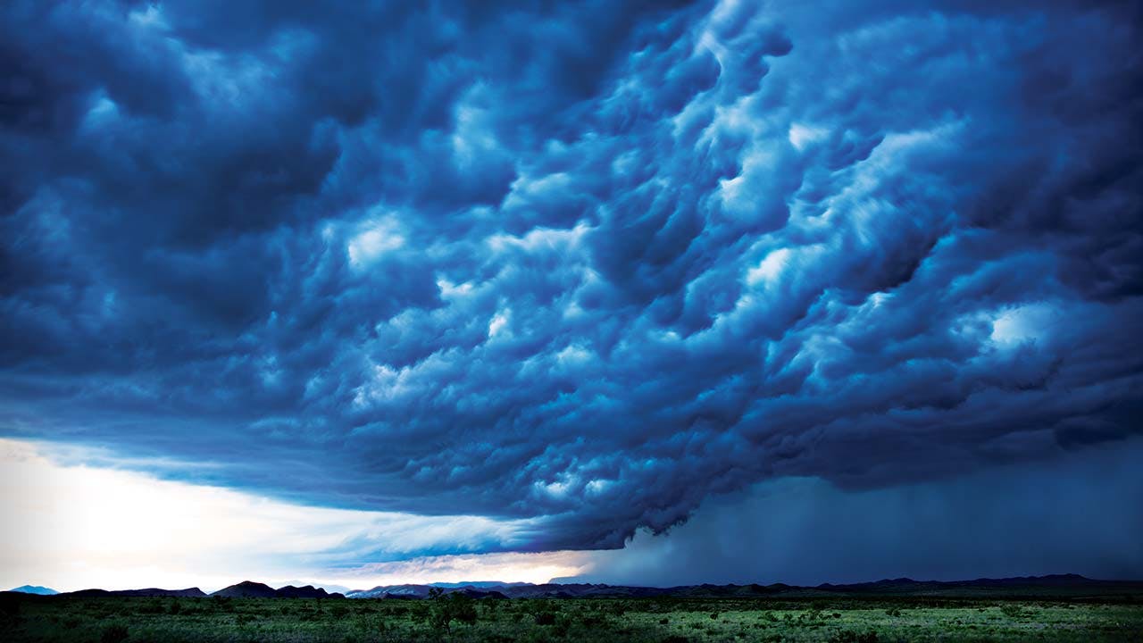 A thunderstorm rolls through Marathon on June 14, 2015.