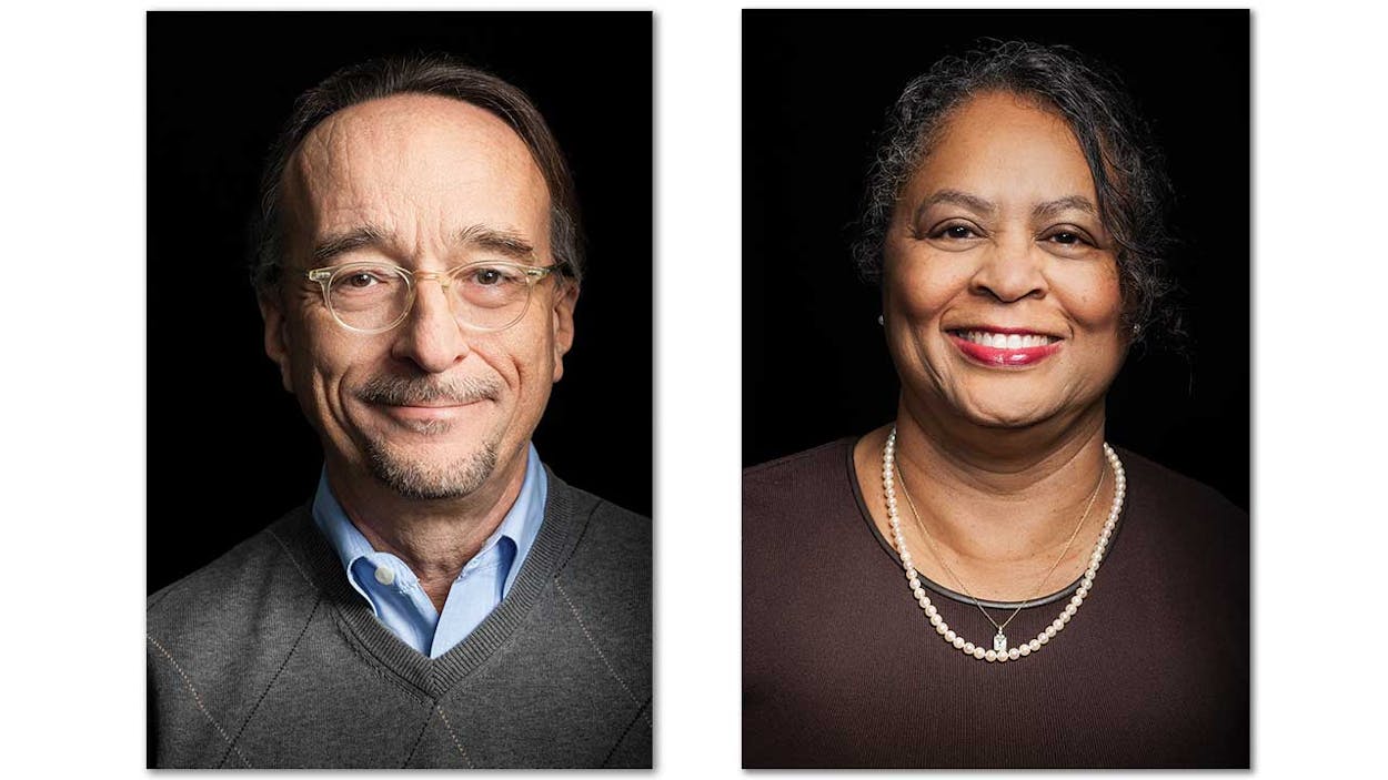 David Moorman and Valerie Wright, Texas Monthly fact-checkers