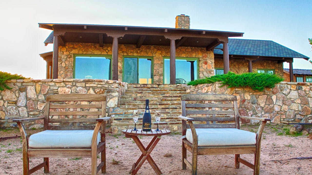 rustic texas vacation rentals palo duro canyon Doves Rest Cabins