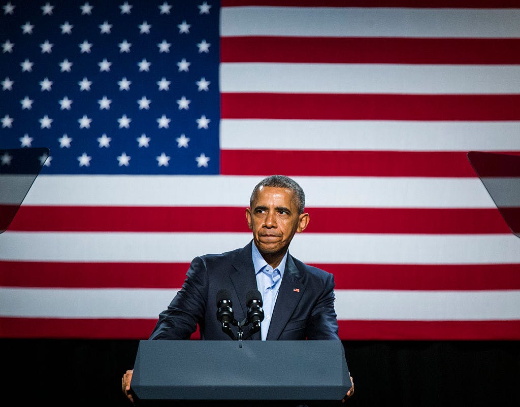 U.S. President Barack Obama speaks at a private Democratic National Committee event at Gilley's Club Dallas on March 12, 2016 in Dallas, Texas. The president will be in Dallas again for a memorial service Tuesday, July 12. 