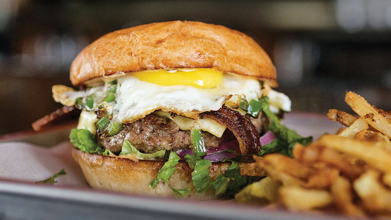 The 50 Greatest Burgers in Texas: The Squirrel Master from Cottonwood in Houston.