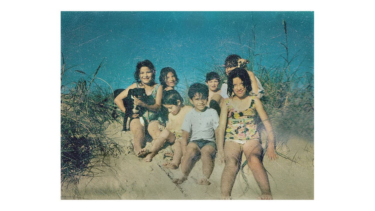 The author, third from left, with relatives at Boca Chica in the seventies.