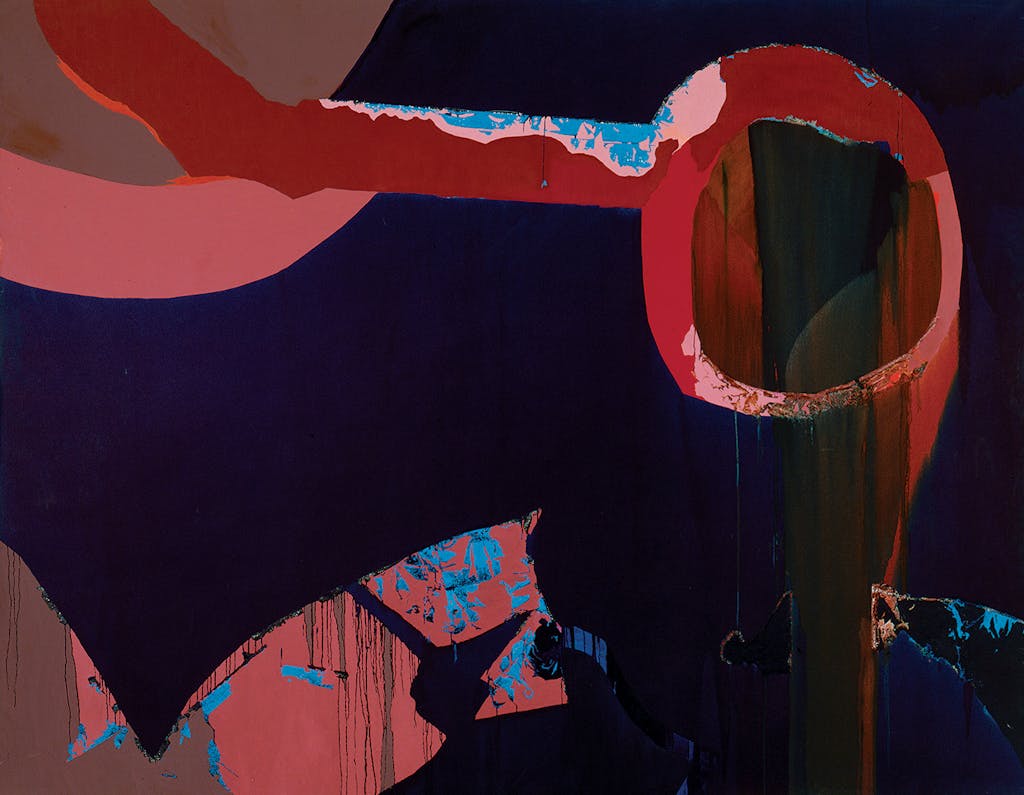 One of Hood’s most important paintings, Zeus Weeps, 1972. 