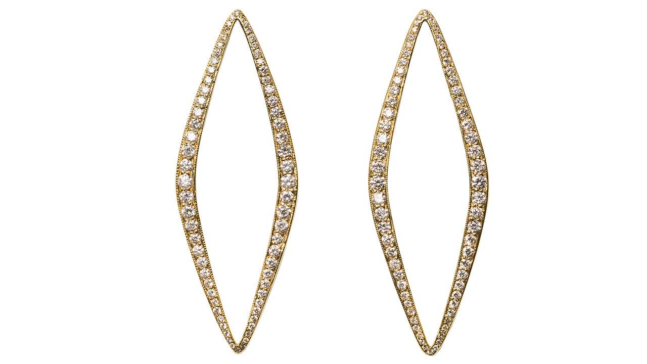 Diamond Eleanor earrings, $5,735.