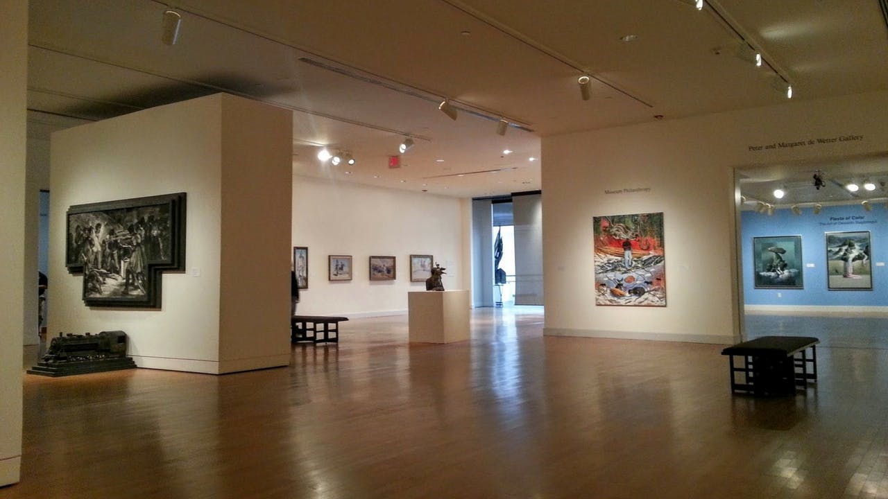 One of the permanent galleries at the El Paso Museum of Art.