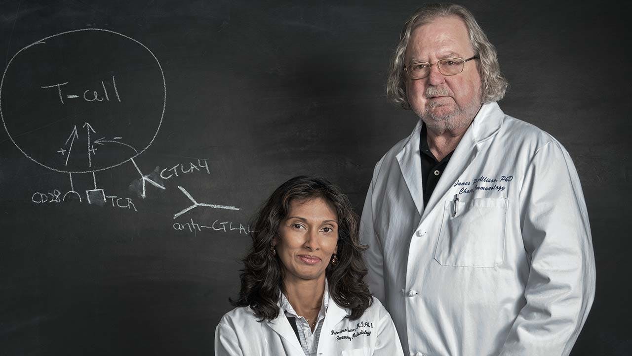 Allison with his research partner and wife, Padmanee Sharma.