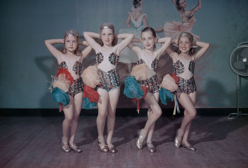 Girls from a local dance school in Fort Worth. Taken by Byrd William III, 1949.