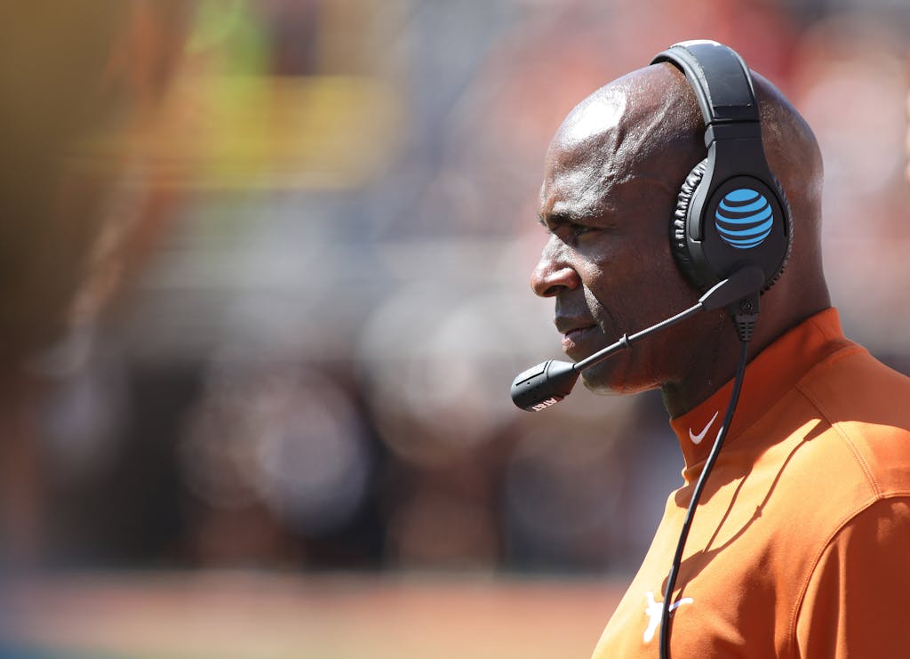 STILLWATER, OK - OCTOBER 1 : Head Coach Charlie Strong of the Texas Longhorns watches during the game against the Oklahoma State Cowboys October 1, 2016 at Boone Pickens Stadium in Stillwater, Oklahoma. The Cowboys defeated the Longhorns 49-31. (Photo by Brett Deering/Getty Images)