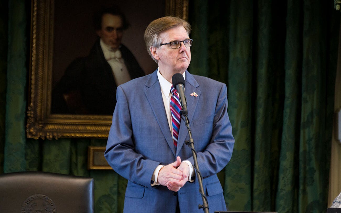 Dan Patrick's Special Session Comes to a Close – Texas Monthly