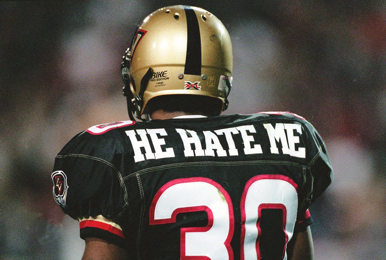 XFL Player He Hate Me