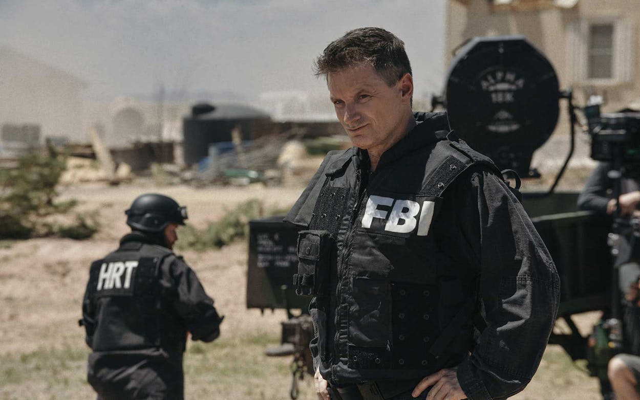 Shea Whigham as FBI agent Mitch Decker in 'Waco'.