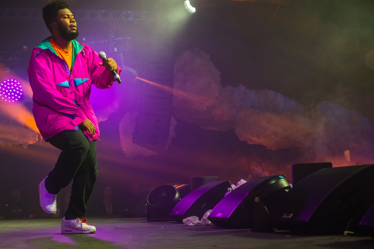 Khalid performs at Trinity Warehouse during SXSW on March 15, 2018.