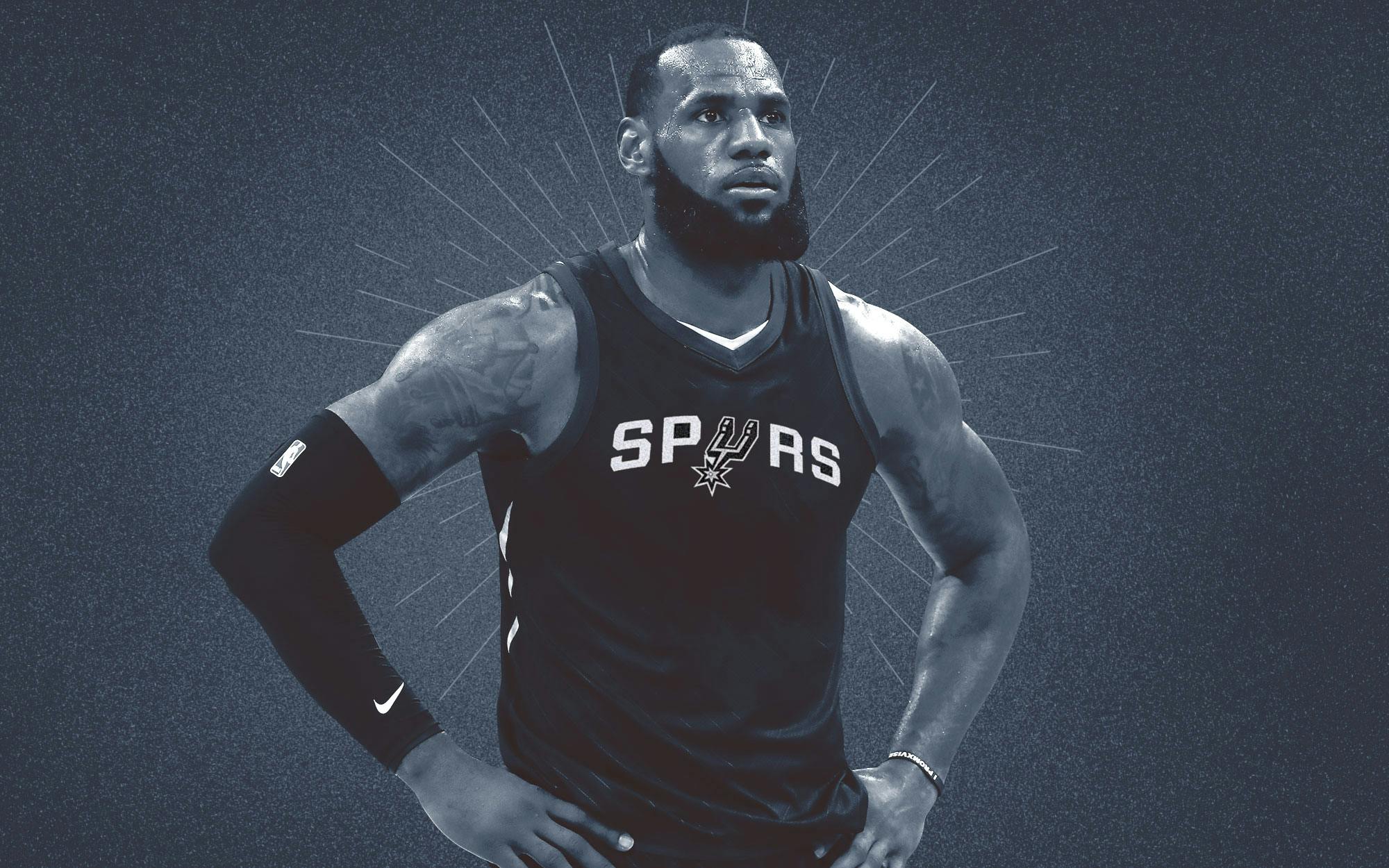 A Young LeBron James Once Rocked A San Antonio Spurs Jersey