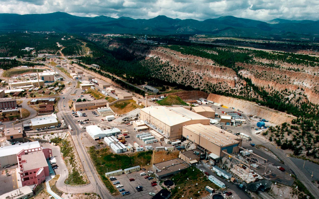 This undated aerial photo shows the Los Alamos National laboratory in Los Alamos, New Mexico. In 1943, J. Robert Oppenheimer invited top scientists to the site to build the world's first nuclear weapon.