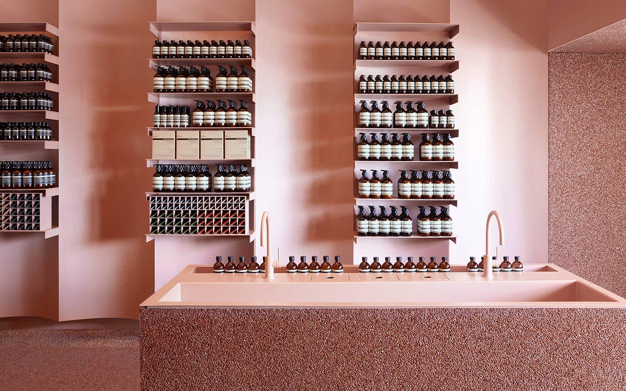 Australian brand Aesop opened three locations in Dallas in the past year, including their blush-toned store in the Knox neighborhood.