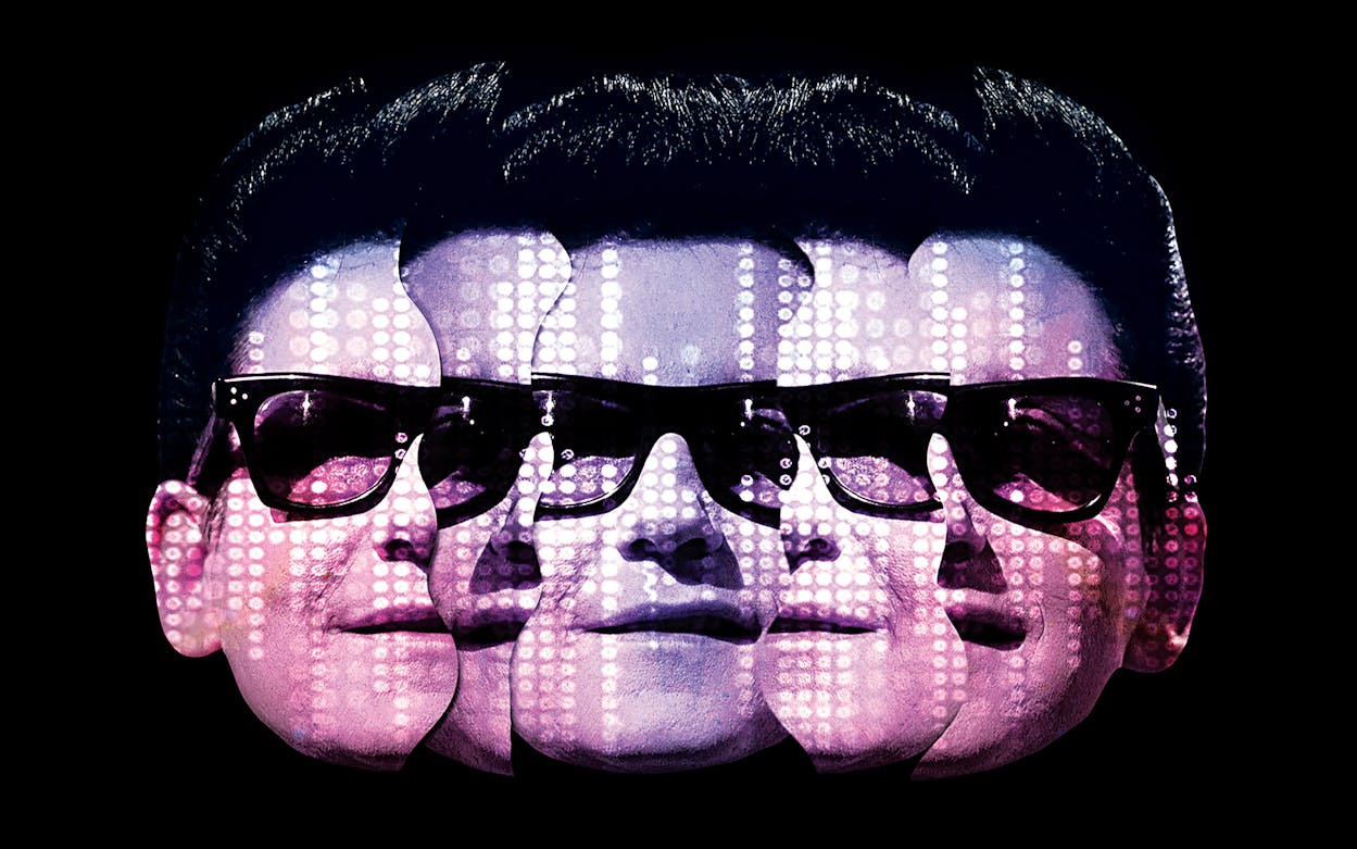 An image of Roy Orbison's face