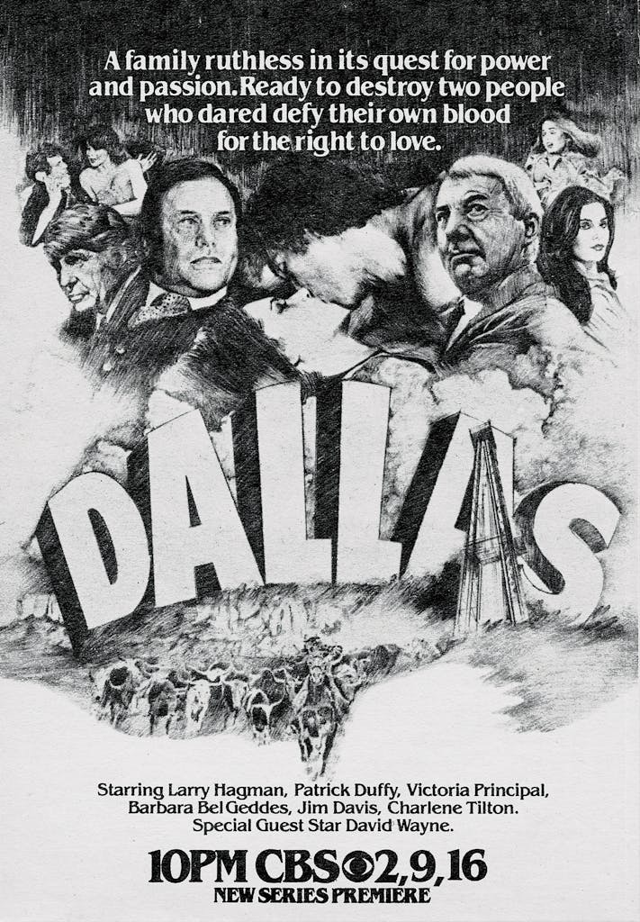 An ad for the show Dallas from a 1978 issue of T Guide. 