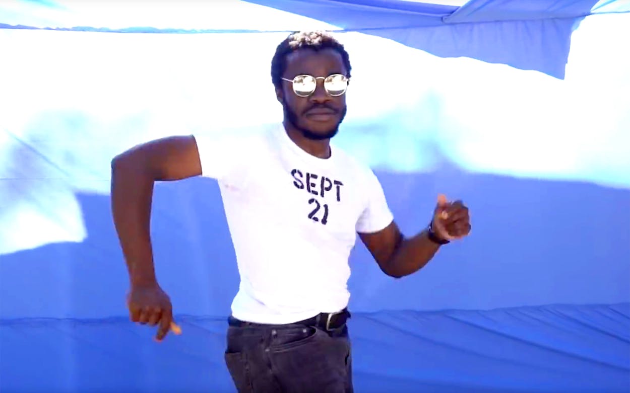Demi Adejuyigbe dancing in the 2018 September 21 video.